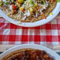 Japanse pannenkoek & Oud Hollandsche pannenkoek at Pannenkoekenhuis De Vuursche Boer in Lage Vuursche