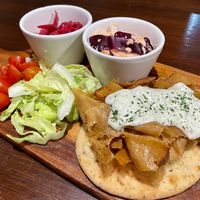 L*mb Doner Kebab #Veganuary at The Queen Inn in Cwmbran