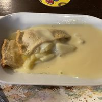 Apple pie and custard  #Veganuary at The Queen Inn in Cwmbran