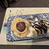 Stuffed cookie with icecream #Veganuary at The Queen Inn in Cwmbran