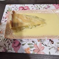 Apple pie and custard at The Queen Inn in Cwmbran