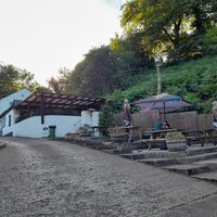 Outside at The Queen Inn in Cwmbran