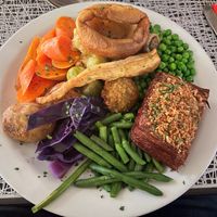 Onion-crusted flank (Redefine Meat) from the 2023 festive menu - 10/10 at The Queen Inn in Cwmbran
