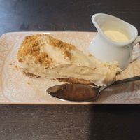 Biscoff Cheesecake with Cream #Veganuary at The Queen Inn in Cwmbran