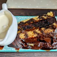 Jaffa Orange Cake & Cream at The Queen Inn in Cwmbran