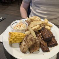 Chicken and ribs at The Queen Inn in Cwmbran