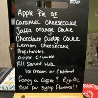 Dessert menu  at The Queen Inn in Cwmbran