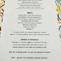 Sunday roast menu   at The Queen Inn in Cwmbran