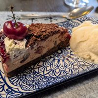 Black forest cheesecake at The Queen Inn in Cwmbran