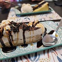 Banoffee cheesecake. at The Queen Inn in Cwmbran