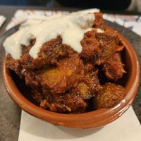 Patatas bravas at The Queen Inn in Cwmbran