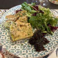Mushroom pate on pinsa bread   at The Queen Inn in Cwmbran