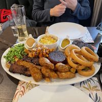 The Ultimate Sharer (we needed to take some away as there was more than we could eat)    at The Queen Inn in Cwmbran