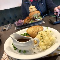 Ch*cken pie & The King burger   at The Queen Inn in Cwmbran