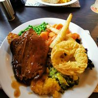 Roast lamb at The Queen Inn in Cwmbran