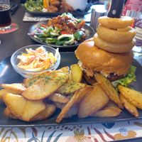 Asado burger at The Queen Inn in Cwmbran