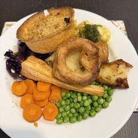 Cauliflower ch*ese tart roast  at The Queen Inn in Cwmbran