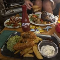 Tofish and chips ✨  at The Queen Inn in Cwmbran