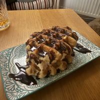Belgium waffle 🧇🤤  at The Queen Inn in Cwmbran
