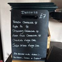Sept ‘26 | desserts  at The Queen Inn in Cwmbran