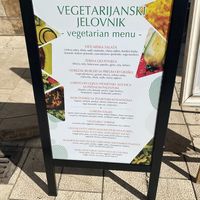 Menu at Tinel in Zadar