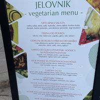 Menu  at Tinel in Zadar