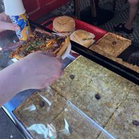 The food on display at the hatch  at Chez Thérésa in Nice
