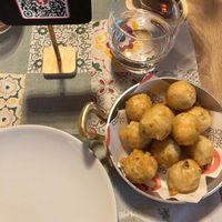 Frittelline vegan di fiori di zucca at Bella 'Mbriana in Sulmona