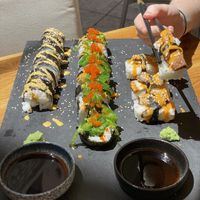 Vegan sushi platter  at Fresh and Hash in Sibenik