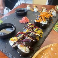 mixed vegan Sushi Party Plate  at Fresh and Hash in Sibenik
