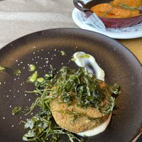 Mushroom patty with vegan mayo  at Shtastliveca in Stara Zagora