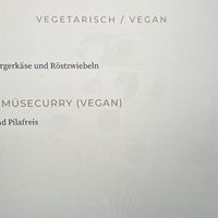 Vegan Menue at Wasserschloss Hagenwil in Amriswil