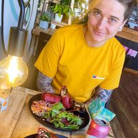 Breakfast wrap  at Throwback Coffee House in Wakefield