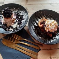 Pancakes & French toast at Throwback Coffee House in Wakefield