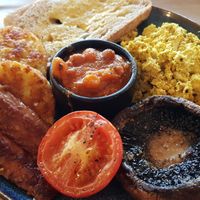 Classic breakfast at Throwback Coffee House in Wakefield