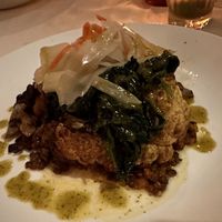 Roasted Cauliflower, lentils, fennel oyster mushrooms with curry drizzle  at The Washington Inn in Cape May