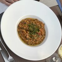 Vegan Risotto   at Sphinx Wine Bar and Restaurant in Oia