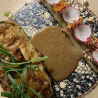 Celeriac millefoglie  at Sphinx Wine Bar and Restaurant in Oia