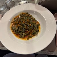 Spirulina noodles   at L'M Ristopizza in San Pantaleo