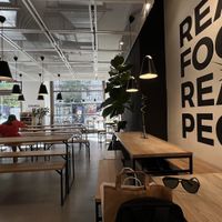 Nice seating area insidee  at Stadtsalat in Berlin