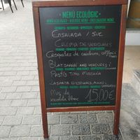 Menú del día que cambia a diario at Es Ginebro in Mallorca