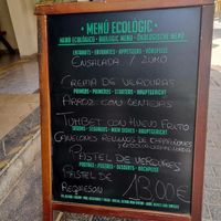 Today's menu. at Es Ginebro in Mallorca
