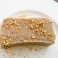 Hazelnut pudding  at Es Ginebro in Mallorca