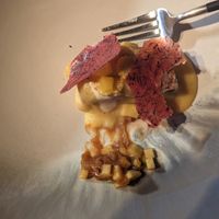 One of our favorites - a tribute to an indigenous corn variety at San Lucas Treetop Dining Experience in Monteverde