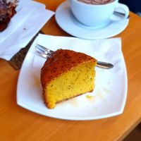 Passion fruit cake at Café Monteverde Coffee Shop in Monteverde