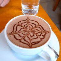 Coffee with coconut milk at Café Monteverde Coffee Shop in Monteverde