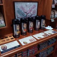 Coffee samples at Café Monteverde Coffee Shop in Monteverde