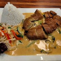 Vegan duck at Zlatý Drak in Plzen