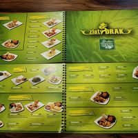 Vegan menu at Zlatý Drak in Plzen