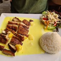 616 duck with orange sauce at Zlatý Drak in Plzen